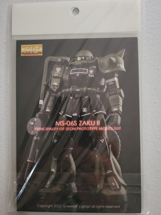 G-REWORKS MG 1/100 ZAKU II 2.0 WATER DECALS